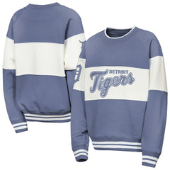 Detroit Tigers Outerstuff Youth Ultimate Pastels On Base Sweatshirt - Blue Sweatshirts