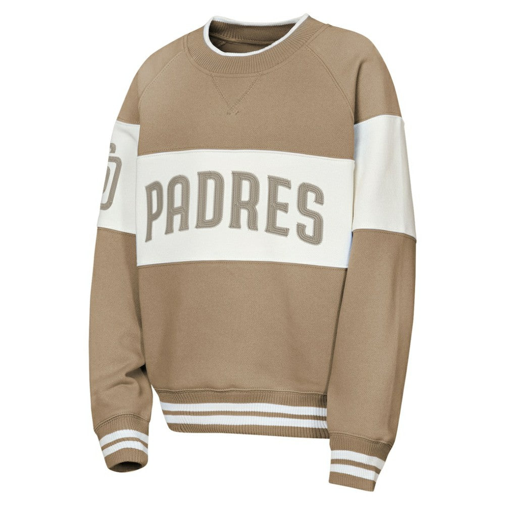 San Diego Padres Outerstuff Youth Ultimate Pastels On Base Sweatshirt - Brown Sweatshirts