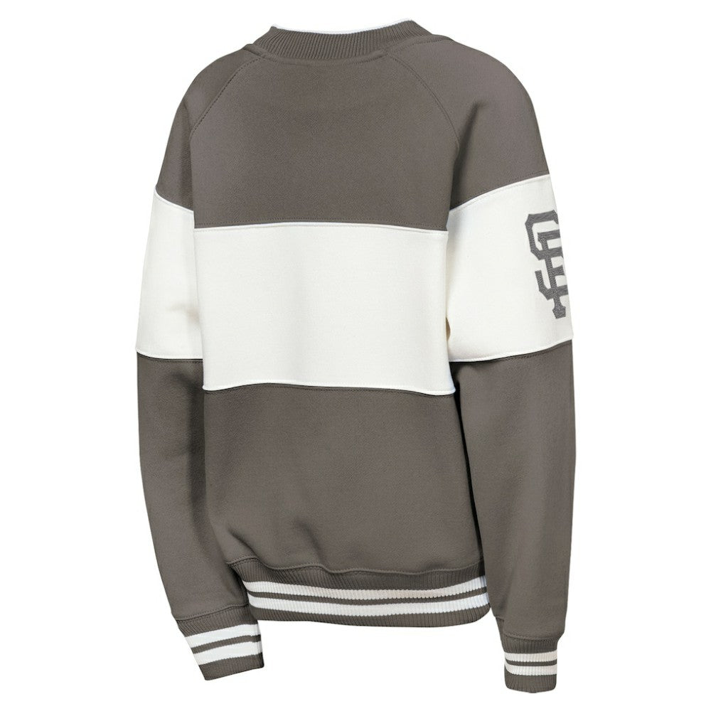 San Francisco Giants Outerstuff Youth Ultimate Pastels On Base Sweatshirt - Gray Sweatshirts