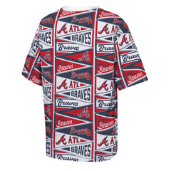 Atlanta Braves Outerstuff Youth All-Over Pennant T-Shirt - Red T-shirts