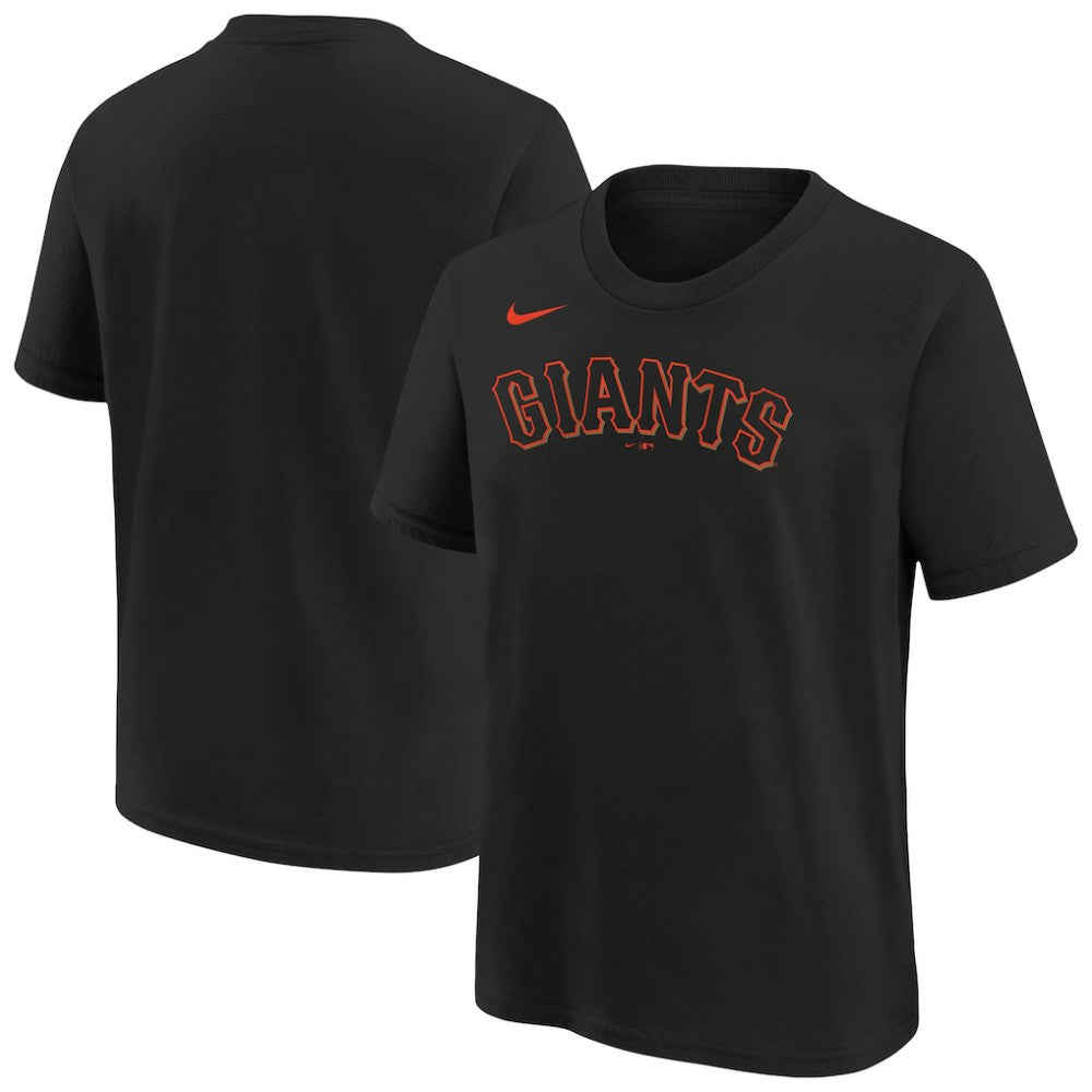 San Francisco Giants Nike Youth Wordmark T-Shirt - Black T-shirts