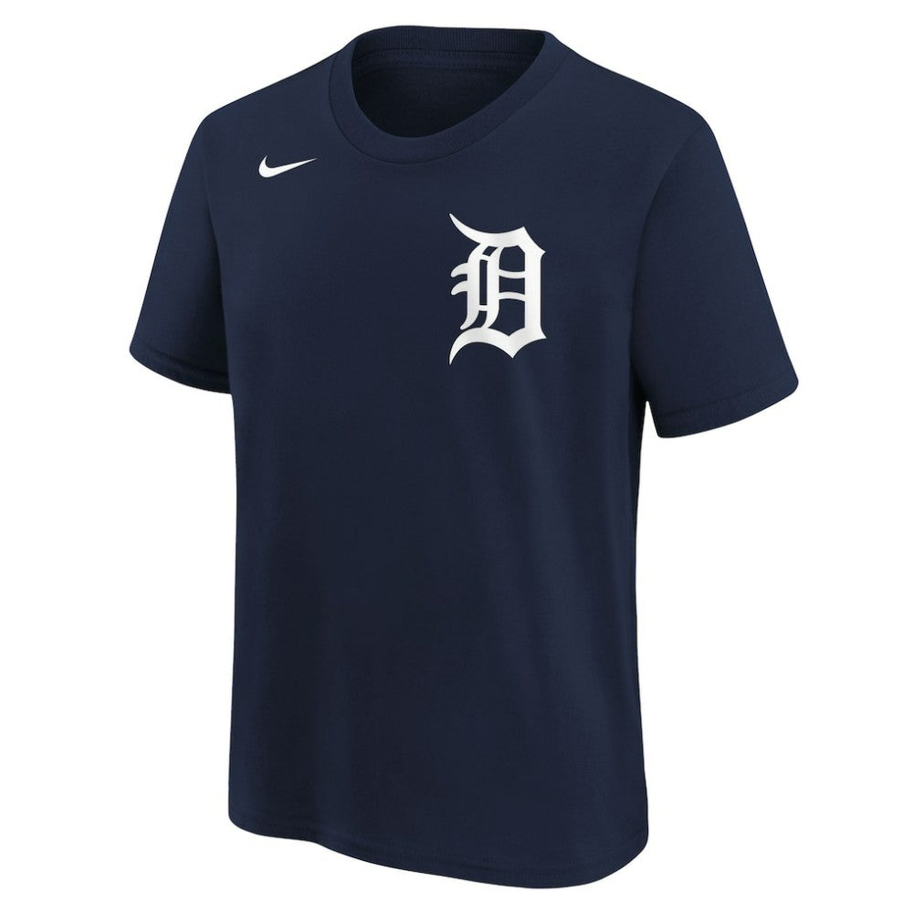 Detroit Tigers Nike Youth Wordmark T-Shirt - Athletic Navy T-shirts