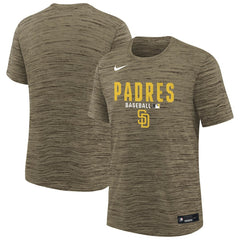 San Diego Padres Nike Youth Authentic Collection Velocity Dri-FIT T-Shirt - Brown T-shirts