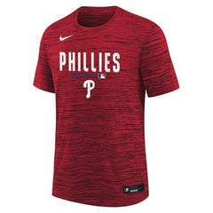 Philadelphia Phillies Nike Youth Authentic Collection Velocity Dri-FIT T-Shirt - Red T-shirts