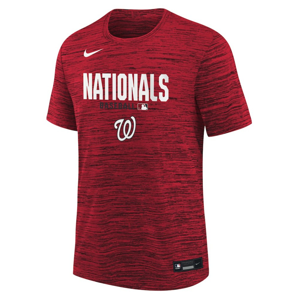 Washington Nationals Nike Youth Authentic Collection Velocity Dri-FIT T-Shirt - Red T-shirts