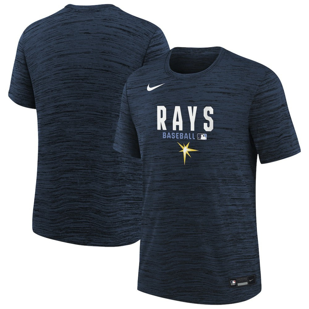Tampa Bay Rays Nike Youth Authentic Collection Velocity Dri-FIT T-Shirt - Navy T-shirts