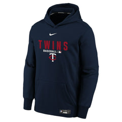 Minnesota Twins Nike Youth Authentic Collection Therma-FIT Hoodie - Navy Hoodies