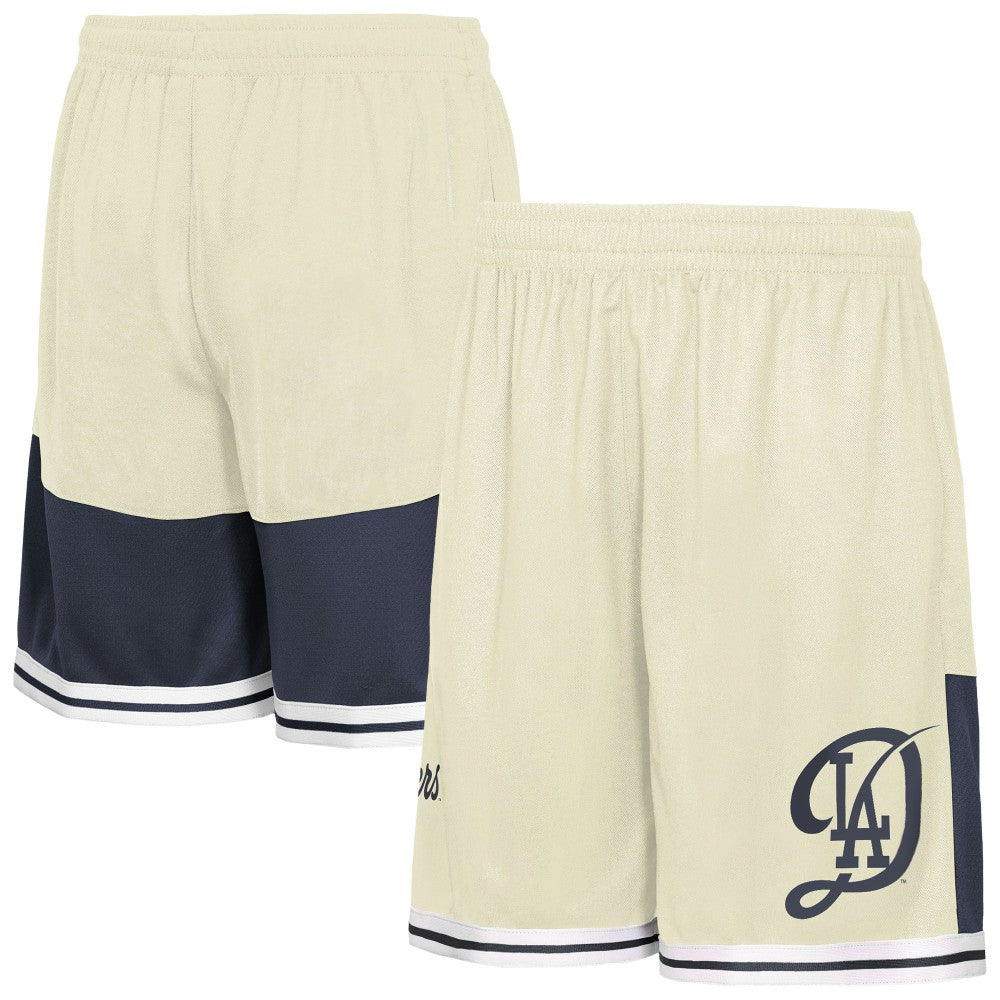 Los Angeles Dodgers Outerstuff Youth City Crew Fashion Shorts - Cream Shorts