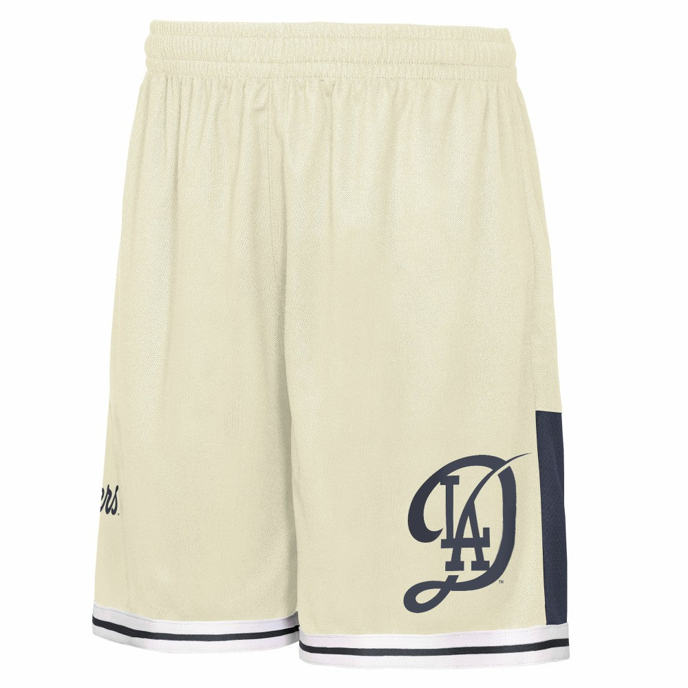 Los Angeles Dodgers Outerstuff Youth City Crew Fashion Shorts - Cream Shorts
