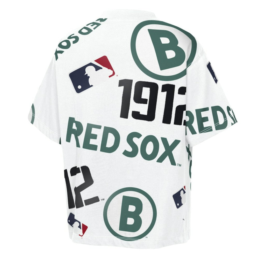 Boston Red Sox Outerstuff Youth Circus Catch T-Shirt - White T-shirts