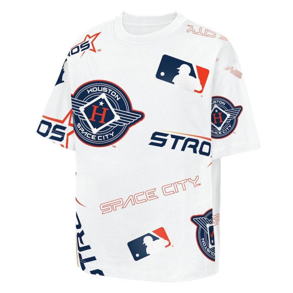 Houston Astros Outerstuff Youth Circus Catch T-Shirt - White T-shirts