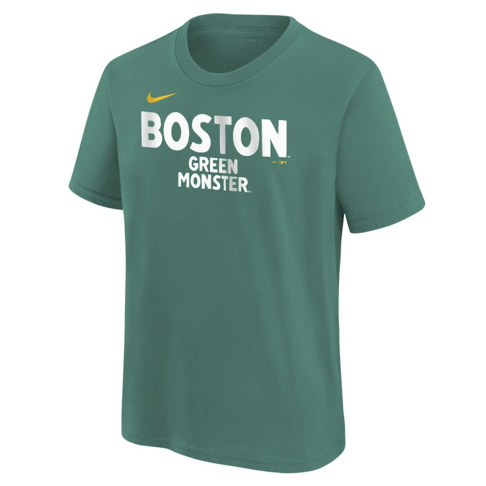 Boston Red Sox Nike Youth City Connect Wordmark T-Shirt - Green T-shirts