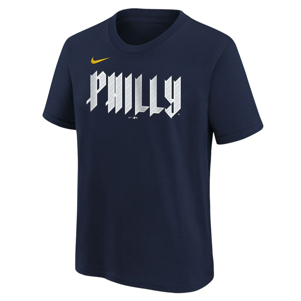 Philadelphia Phillies Nike Youth City Connect Wordmark T-Shirt - Navy T-shirts