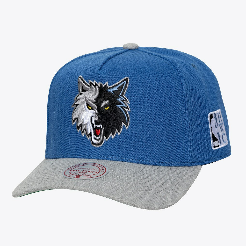 Minnesota Timberwolves Hardwood Classics Legendary Away Pro-Pinch Adjustable Hat Blue - Mitchell & Ness