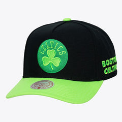 Boston Celtics Hardwood Classics Legendary Away Pro-Pinch Adjustable Hat Black - Mitchell & Ness