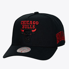 Chicago Bulls Hardwood Classics Legendary Away Pro-Pinch Adjustable Hat Black - Mitchell & Ness