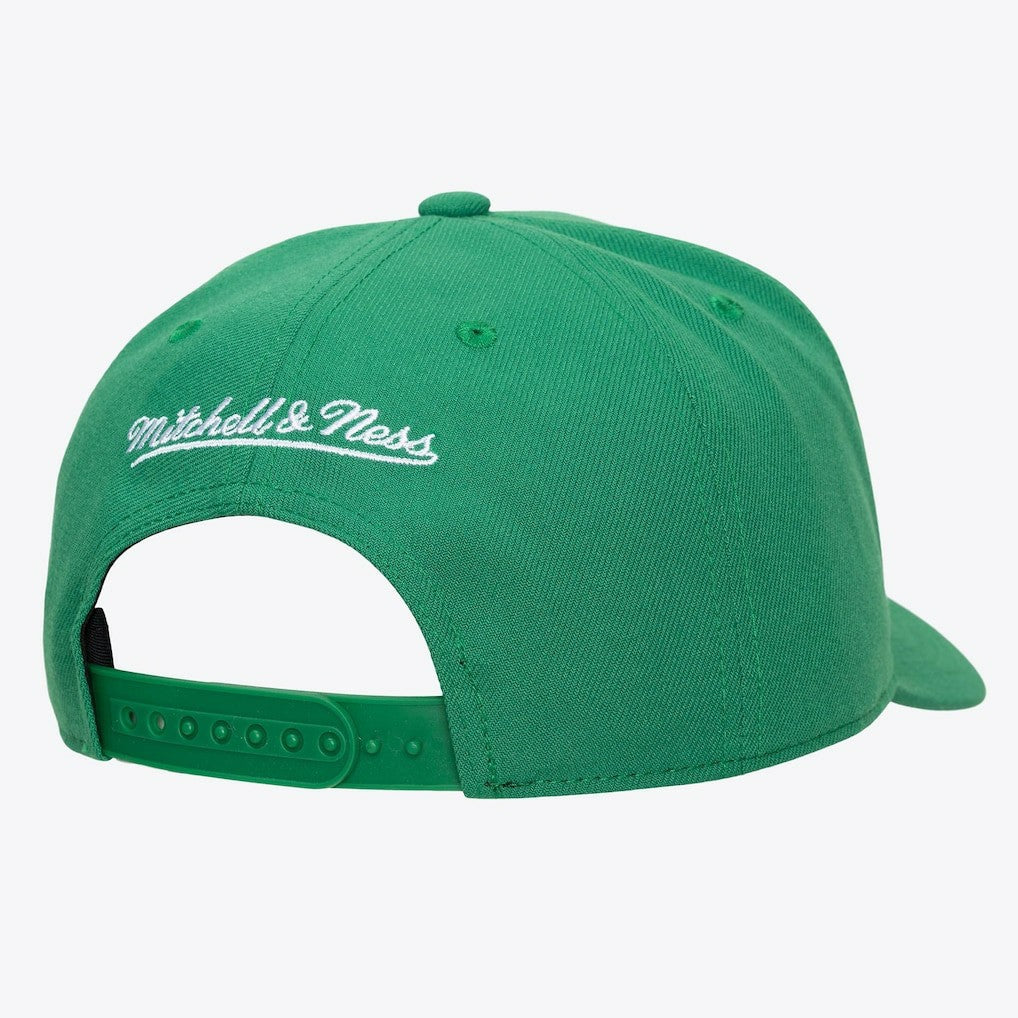 Boston Celtics Legendary Home Pro Pinch Snapback Hat Kelly Green - Mitchell & Ness