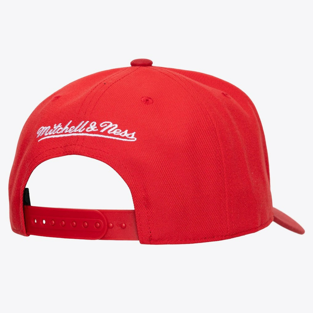 Chicago Bulls Legendary Home Pro Pinch Snapback Hat Red - Mitchell & Ness