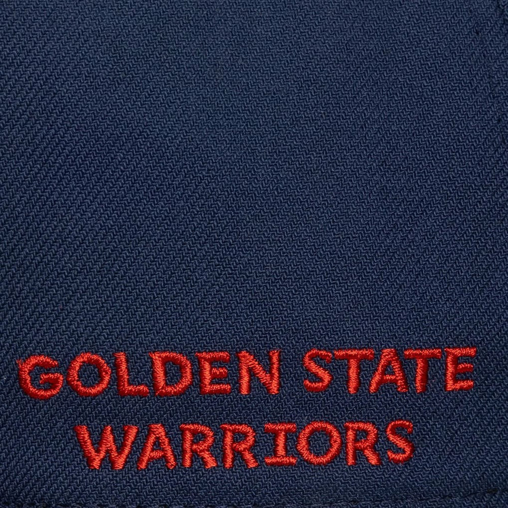 Golden State Warriors Legendary Home Pro Pinch Snapback Hat Navy - Mitchell & Ness outlet