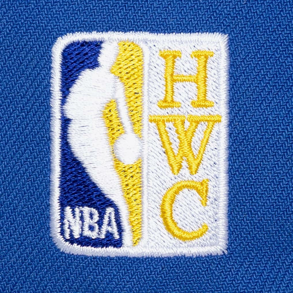 Golden State Warriors Legendary Home Pro Pinch Snapback Hat White - Mitchell & Ness