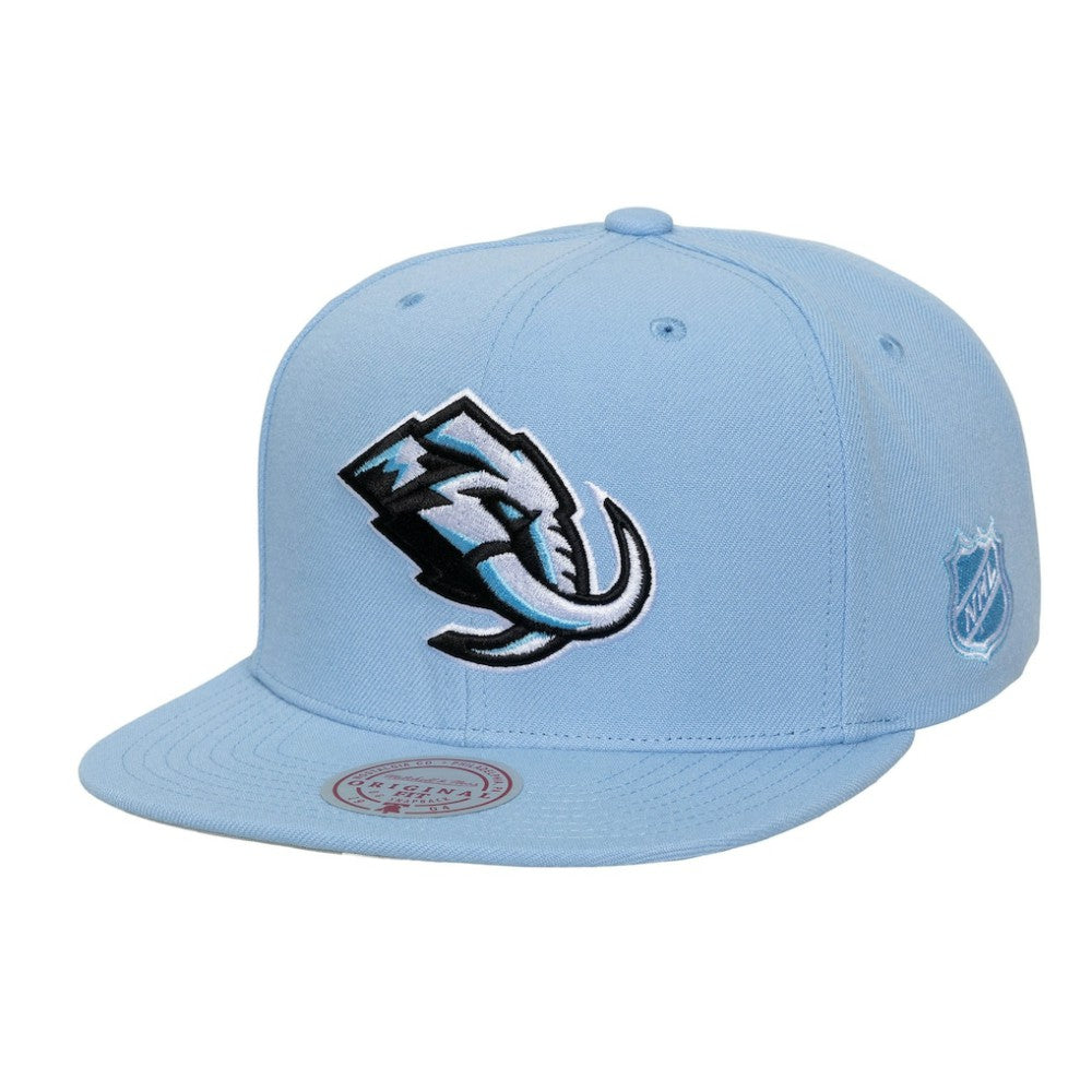 Utah Mammoth Mitchell & Ness Legendary Away Snapback Hat - Light Blue | US 203263572