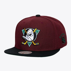 Anaheim Ducks Mitchell & Ness Legendary Home Snapback Hat - Maroon | US 203263577