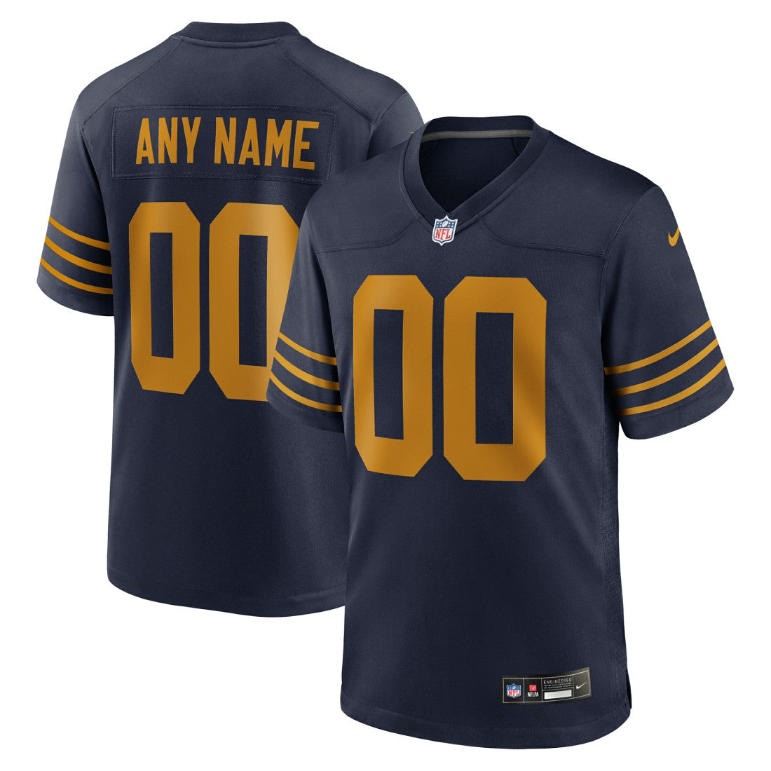 Green Bay Packers The 1923 Classic Game Custom Jersey - Navy Jerseys