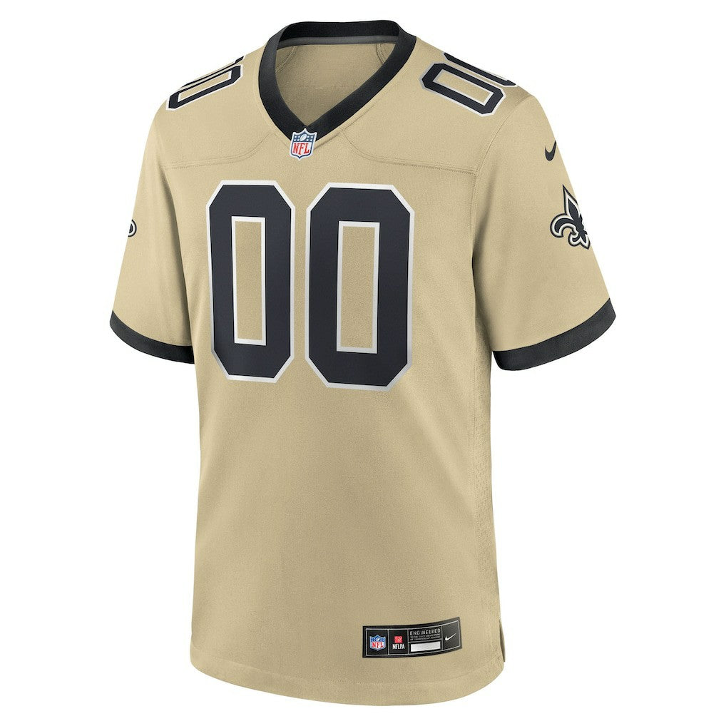 New Orleans Saints Gameday Golds Alternate Custom Game Jersey - Gold Jerseys