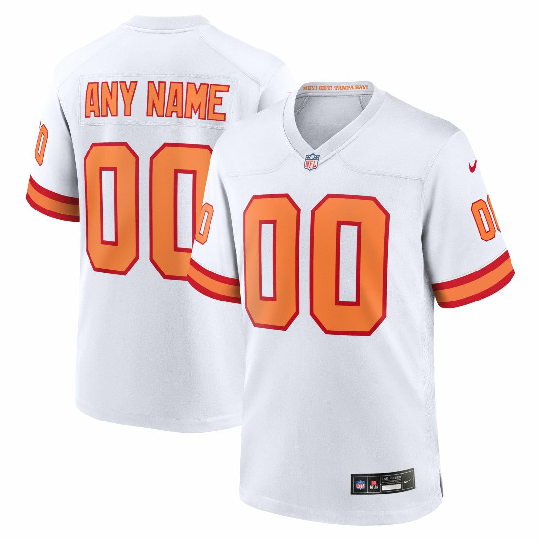 76 Tampa Bay Buccaneers 50th Season Custom Game Jersey - White Jerseys