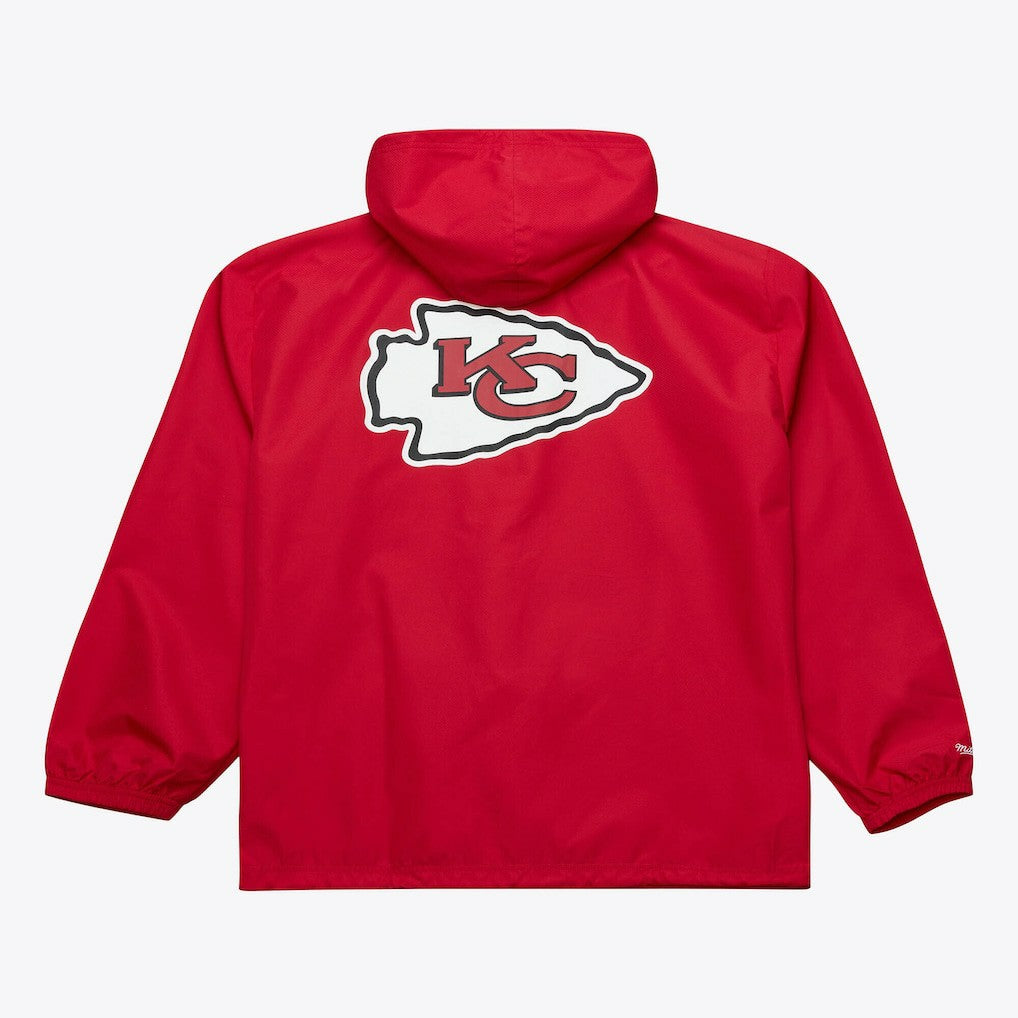 Kansas City Chiefs Coaches Full-Snap Hooded Windbreaker Jacket - Red Jackets
