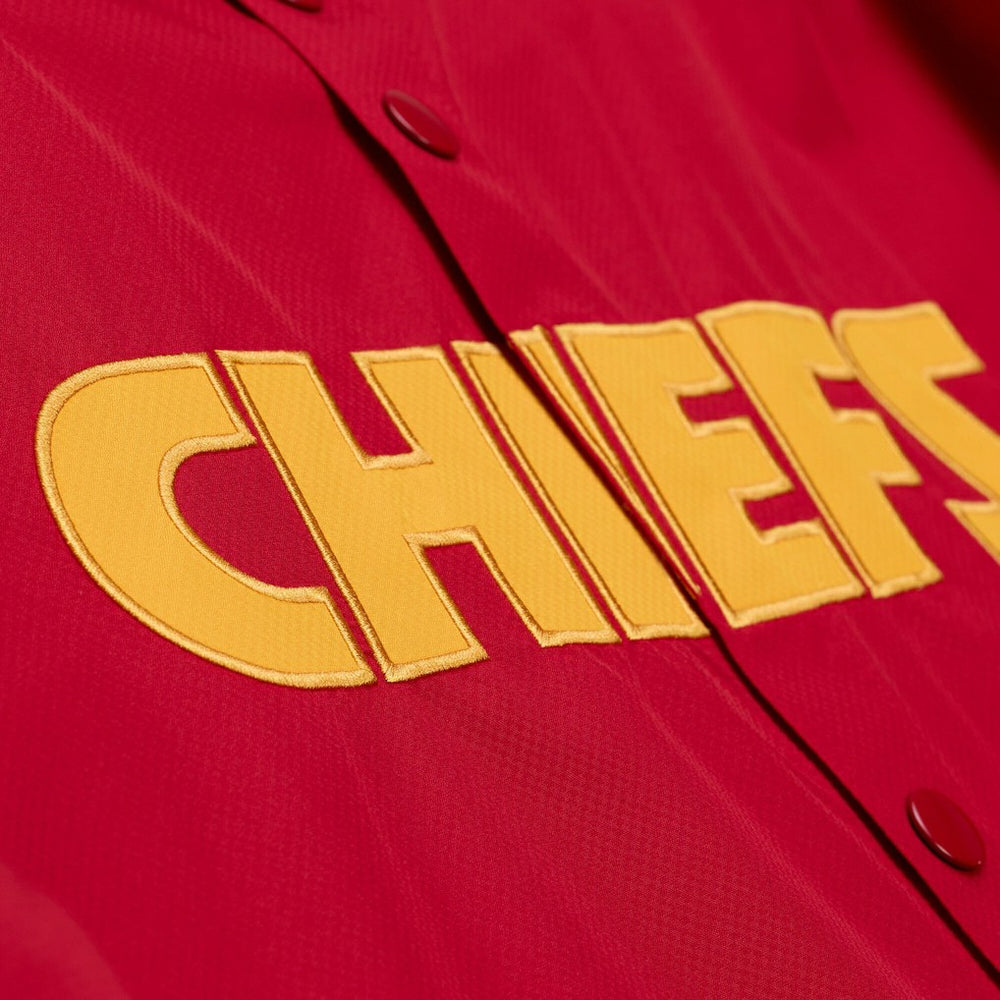 Kansas City Chiefs Coaches Full-Snap Hooded Windbreaker Jacket - Red Jackets