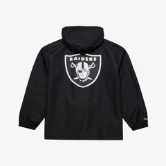 Las Vegas Raiders Coaches Full-Snap Hooded Windbreaker Jacket - Black Jackets