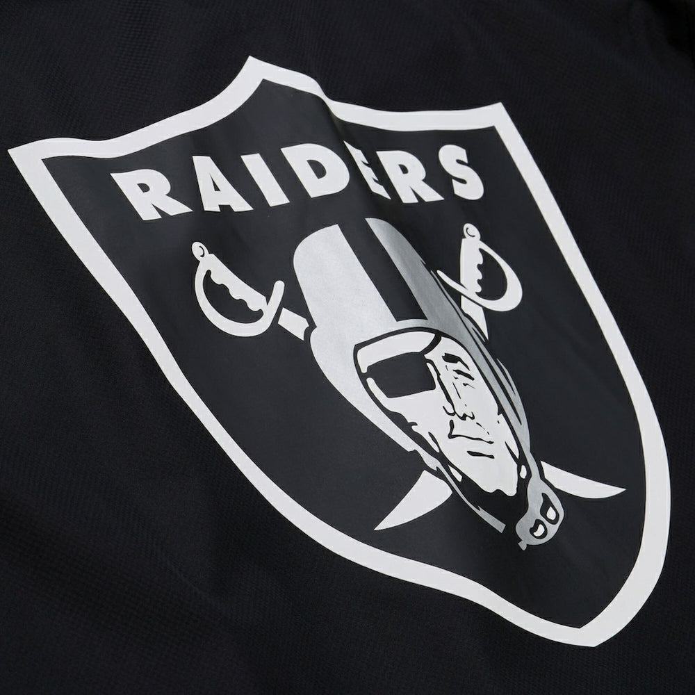 Las Vegas Raiders Coaches Full-Snap Hooded Windbreaker Jacket - Black Jackets