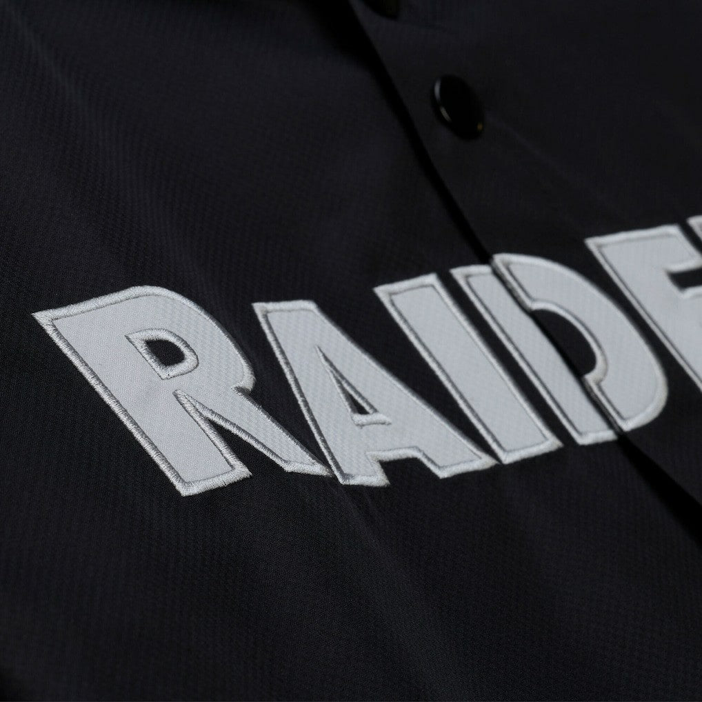 Las Vegas Raiders Coaches Full-Snap Hooded Windbreaker Jacket - Black Jackets