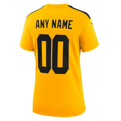 Pittsburgh Steelers Women's Alternate 1933 Throwback Game Custom Jersey - Gold Jerseys