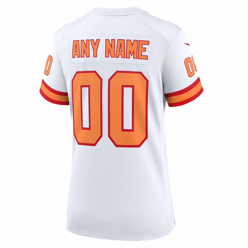 76 Tampa Bay Buccaneers Women's 50th Season Custom Game Jersey - White Jerseys