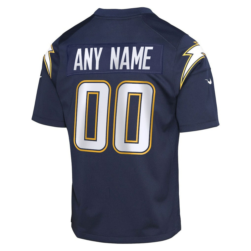 Los Angeles Chargers Youth Alternate Super Chargers Game Custom Jersey - Navy Jerseys