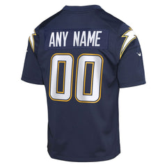 Los Angeles Chargers Youth Alternate Super Chargers Game Custom Jersey - Navy Jerseys