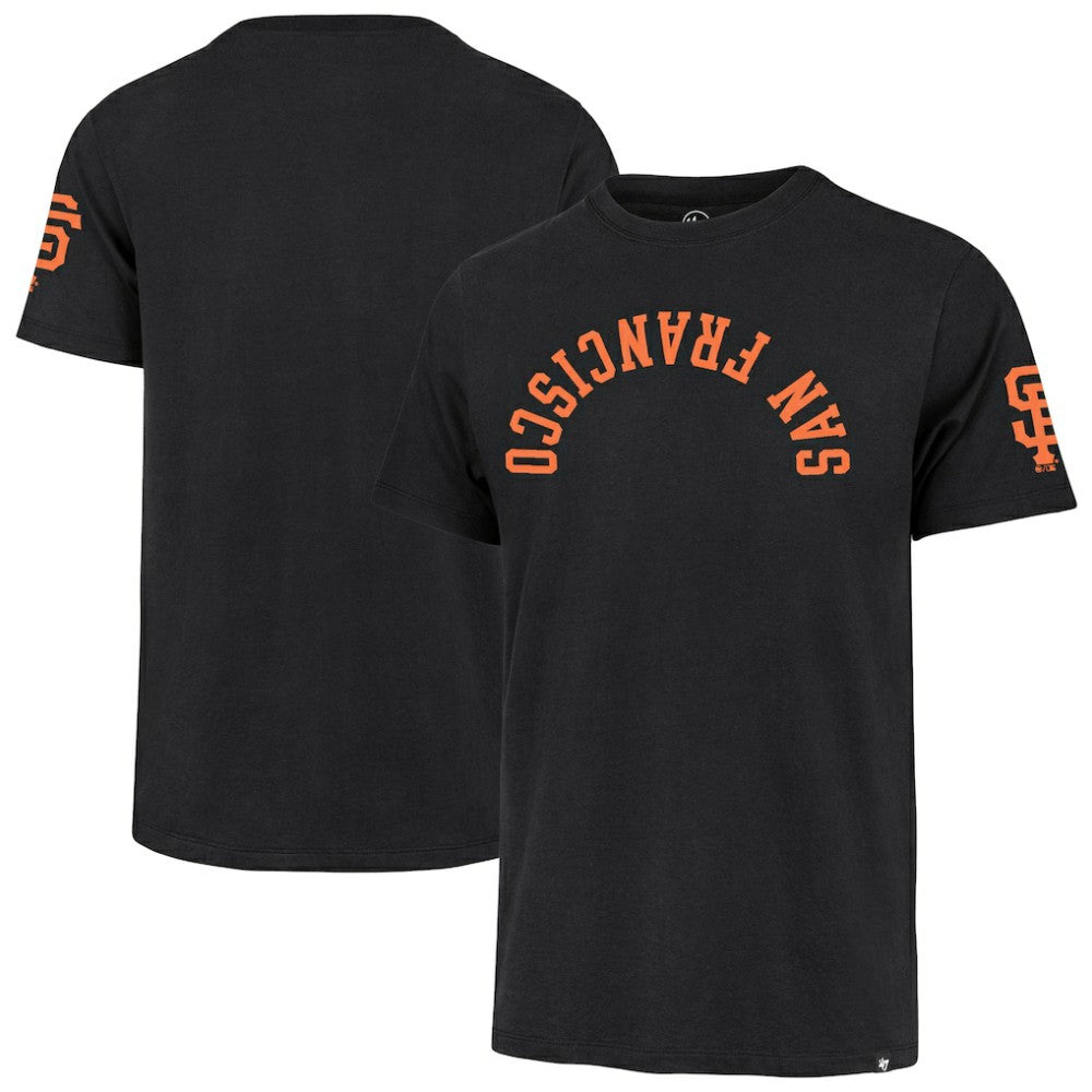 San Francisco Giants '47 Upside Down Two-Peat Franklin T-Shirt - Black T-shirts