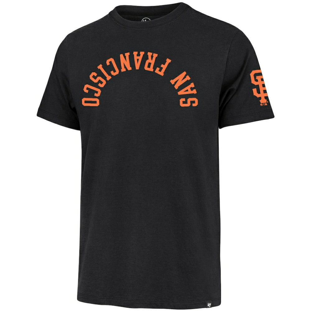 San Francisco Giants '47 Upside Down Two-Peat Franklin T-Shirt - Black T-shirts