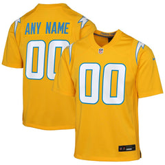 Los Angeles Chargers Youth Alternate Charger Power Game Custom Jersey - Gold Jerseys