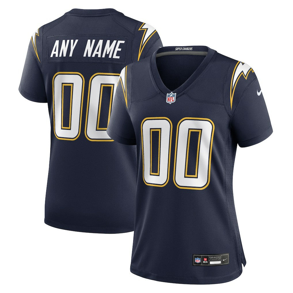 Los Angeles Chargers Women's Alternate Super Chargers Game Custom Jersey - Navy Jerseys