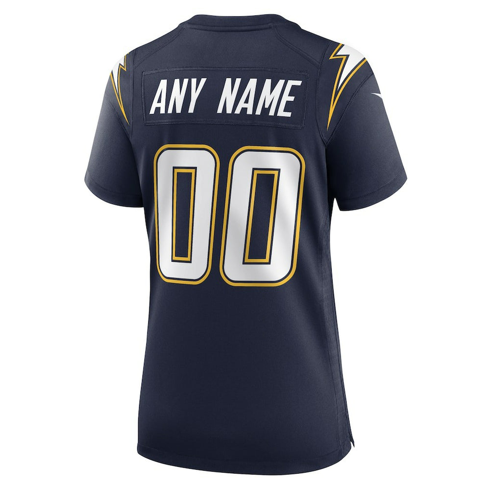 Los Angeles Chargers Women's Alternate Super Chargers Game Custom Jersey - Navy Jerseys