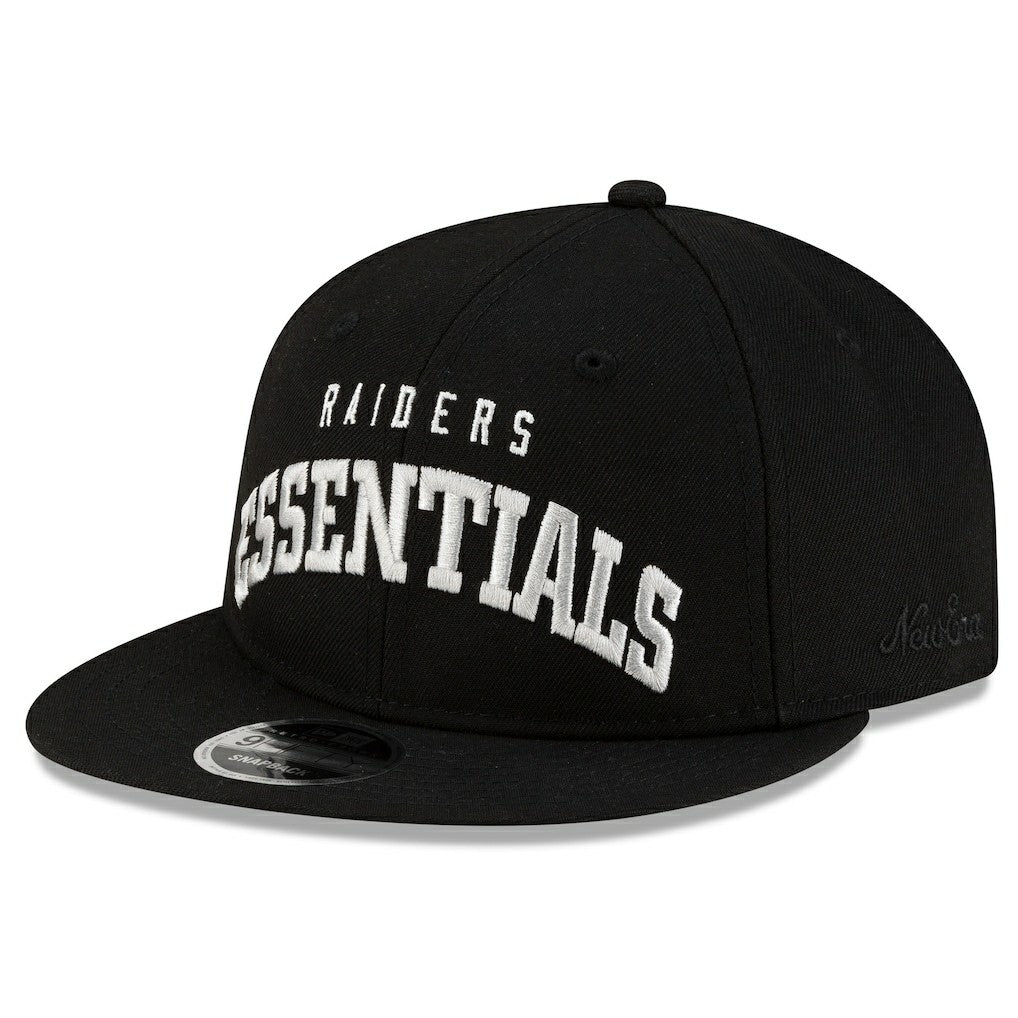 Las Vegas Raiders New Era x Fear of God x NFL 9FIFTY Snapback Hat - Black Hats