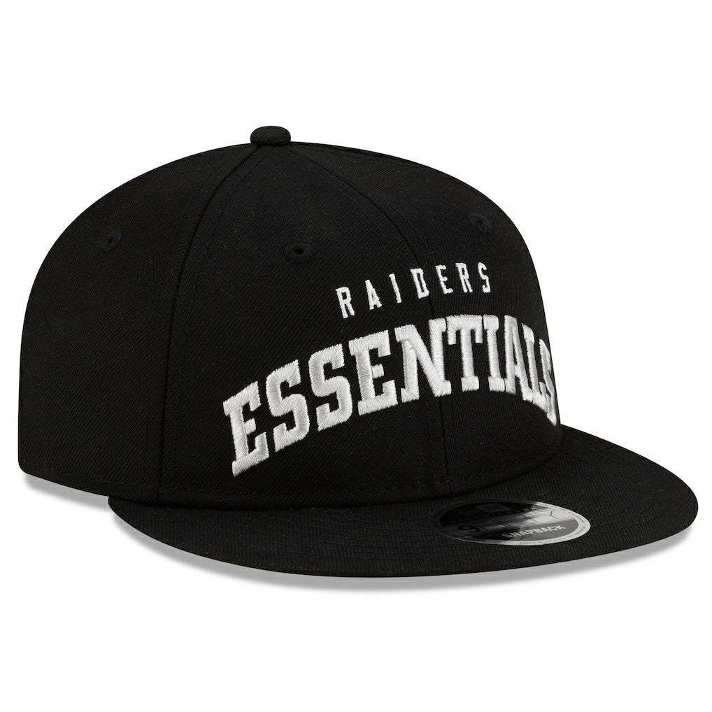 Las Vegas Raiders New Era x Fear of God x NFL 9FIFTY Snapback Hat - Black Hats
