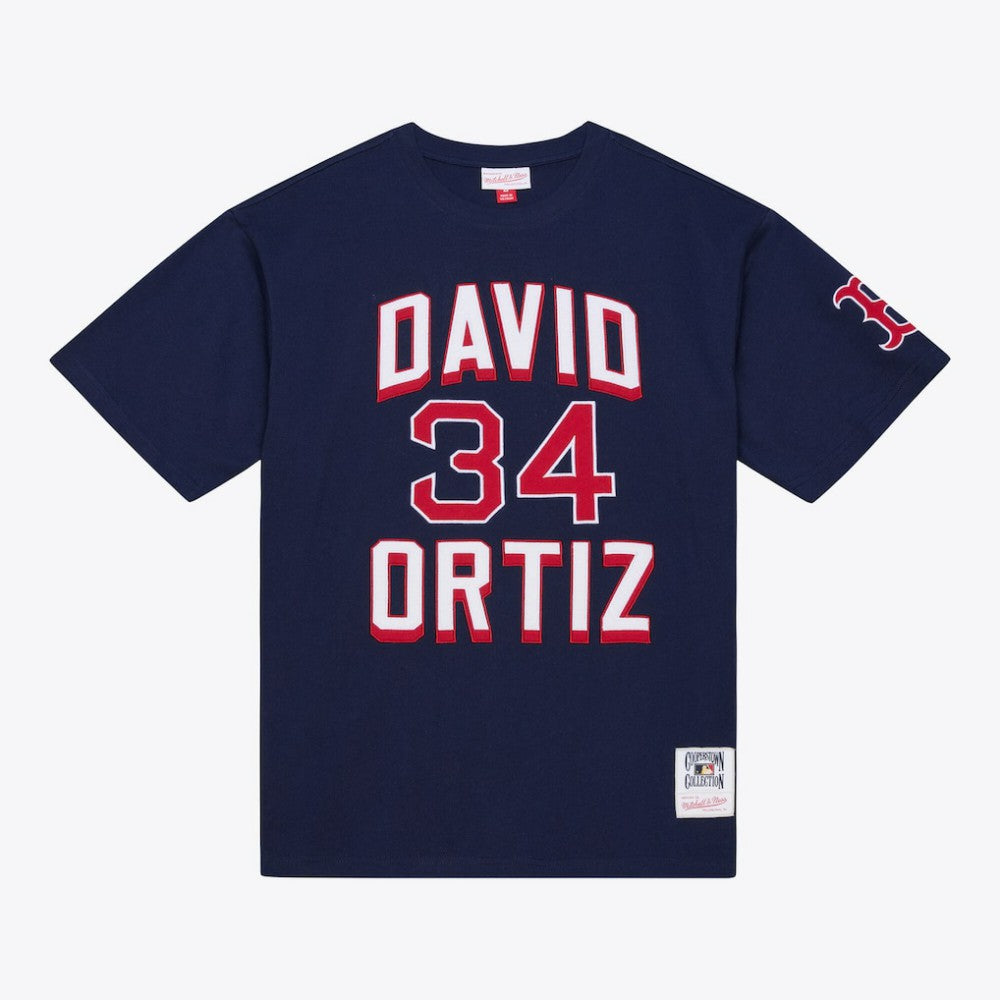 David Ortiz Boston Red Sox Mitchell & Ness Player Collection Premium T-Shirt - Navy T-shirts