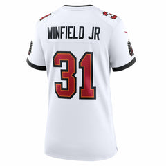 Antoine Winfield Jr. Tampa Bay Buccaneers Women's 50th Season Patch Game Jersey - White Jerseys