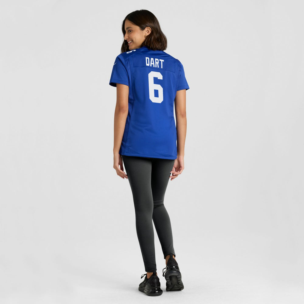 Jaxson Dart New York Giants Women's Team Game Jersey - Royal Jerseys