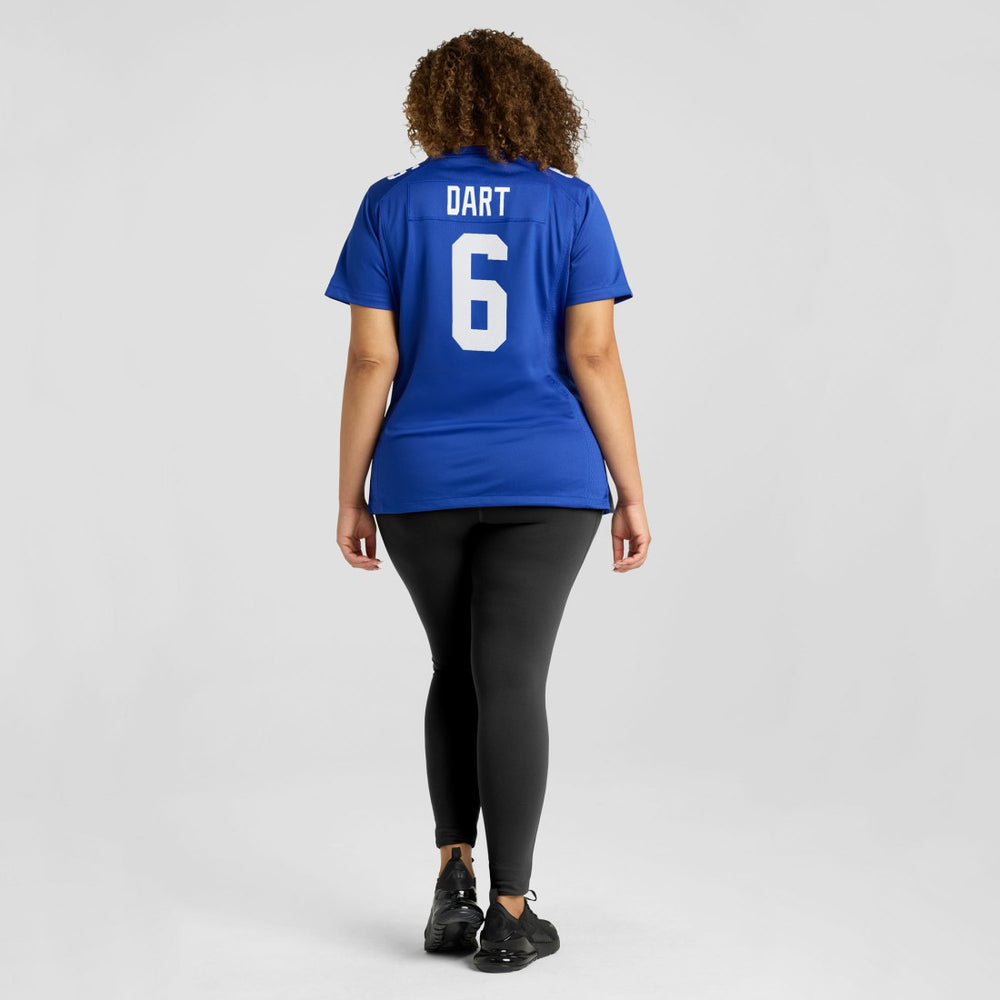 Jaxson Dart New York Giants Women's Team Game Jersey - Royal Jerseys