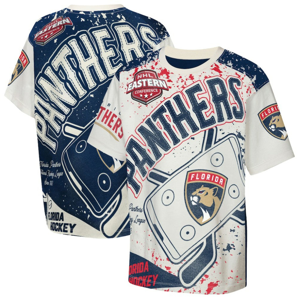 Florida Panthers Outerstuff Youth Top Player T-Shirt - Cream | US 203265393
